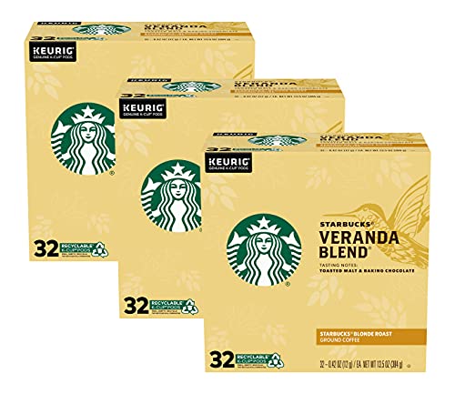 Starbucks Coffee Veranda blend single serve capsules for Keurig K-Cup pod brewers (96 Count)