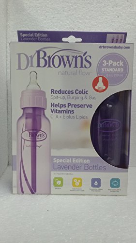 Dr. Brown’s Standard Lavender 8oz Bottles – 3pk by Globalbaby