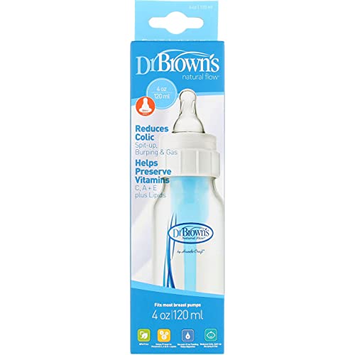 Dr Browns Natural Flow Standard Baby Bottle, 4 Ounce — 3 per case.