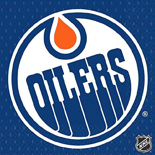 Edmonton Oilers Party Napkins – 6 1/2″ x 6 1/2″ | Pack of 16