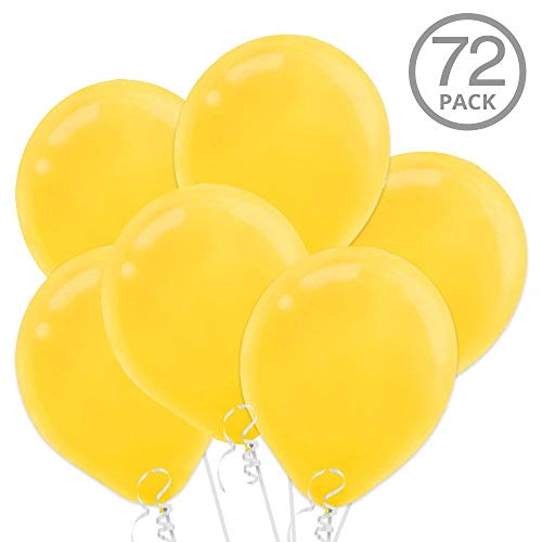 Amscan Latex Balloons, 12″, Yellow