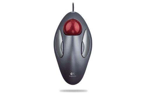 Logitech Trackman Marble Trackball Mouse – Wired USB Ergonomic Mouse for Computers, with 4 Programmable Buttons