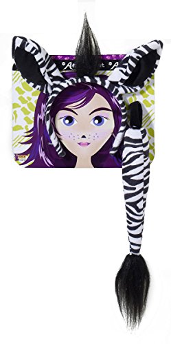 Forum Novelties Women’s Playful Animals Zebra Costume Accessory Set, One Size