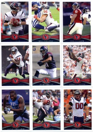2012 Topps Houston Texans Football Team Set – 16 cards – Schaub, Andre Johnson, Arian Foster, Crick Rookie, MeRookieilus Rookie, Posey Rookie, Martin Rookie and more!