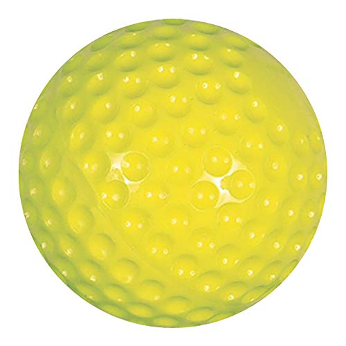 Champro Dimple Molded Softball, Pitching Machine, Pack of 12 (Optic Yellow, 11-Inch)