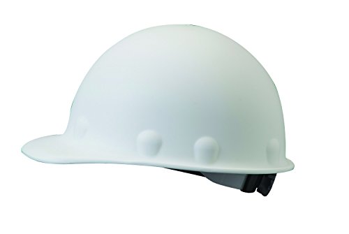 Fibre-Metal by Honeywell P2ARW01A000 Super Eight Ratchet Fiber Glass Cap Style Hard Hat, White, Medium