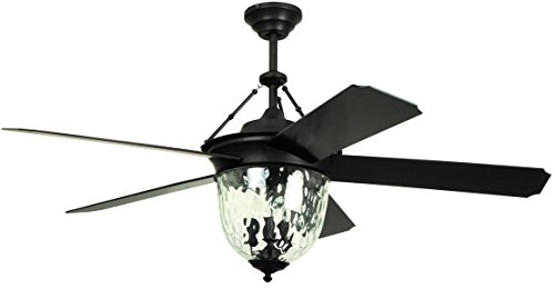 Litex E-KM52ABZ5CMR Knightsbridge Collection – 52″ Ceiling Fan, Aged Bronze Finish with Special Aged Bronze ABS Blades