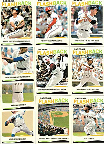 2013 Topps Heritage Baseball Flashbacks Insert Set Complete M (Mint)