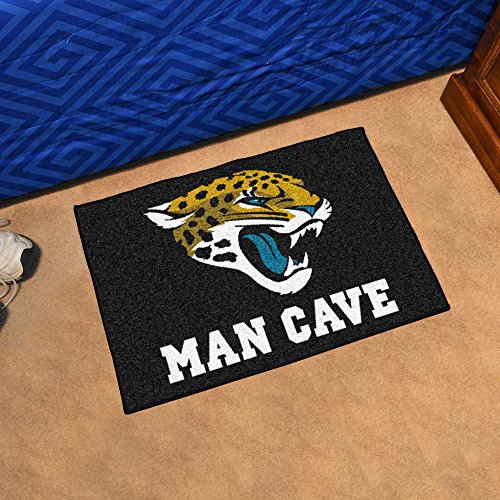 FANMATS 14317 Jacksonville Jaguars Man Cave Starter Mat Accent Rug – 19in. x 30in. | Sports Fan Home Decor Rug and Tailgating Mat | The Storepaperoomates Retail Market - Fast Affordable Shopping