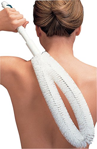 EZ Reach Back Brush -Long Handled Back and Body Scrubber for Easy Cleansing & Exfoliating in the Bath or Shower