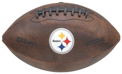 NFL Pittsburgh Steelers Color Logo Football , 9-Inches