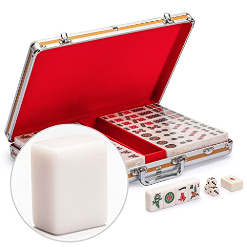 Professional Chinese Mahjong Set w/Aluminum Case – Large