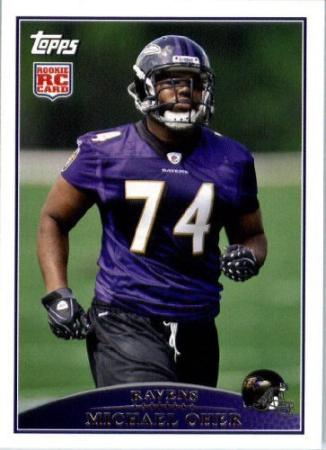 2009 Topps NFL Football ROOKIE Card # 342 Michael Oher Baltimore Ravens (RC) – Mint Condition & Shipped In A Protective Screwdown Display Case!