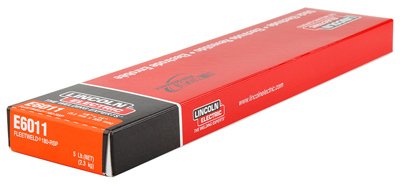 Lincoln Electric Fleetweld 180-RSP Stick Welding Electrodes – E6011, 1/8in. Dia. x 14in.L, 5-Lb. Box, Model Number ED030563