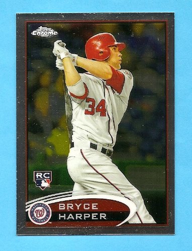 2012 Topps Chrome Bryce Harper RC ROOKIE Card # 196A Washington Nationals