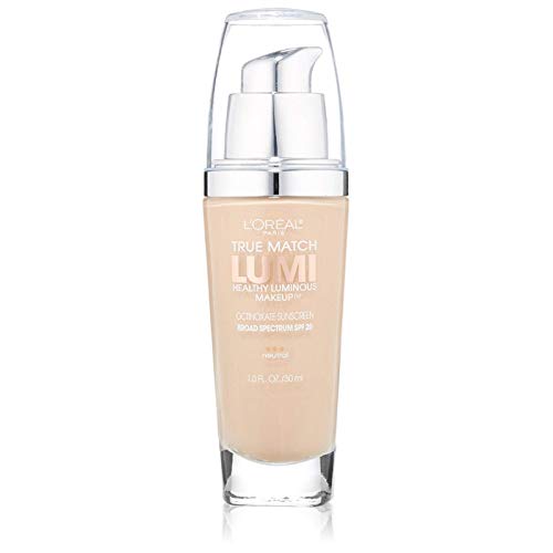 L’Oréal Paris True Match Lumi Healthy Luminous Makeup, N1-2 Soft Ivory Classic Ivory , 1 fl; oz.