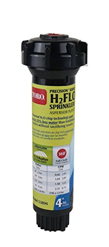 Toro 53894 Precision H2FLO 4-Inch Sprinkler Pop Up with Nozzle, Full