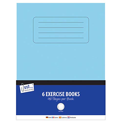 Just Stationery 48 Page Exercise Books (Pack of 6) 3248