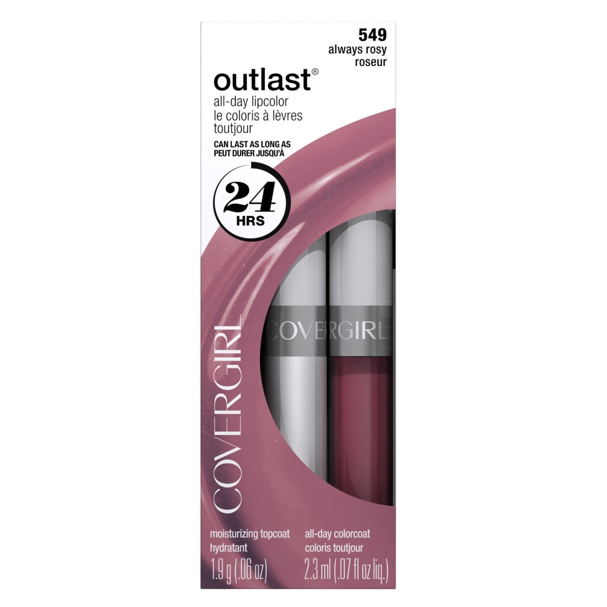COVERGIRL Outlast All Day Two-Step Lipcolor Always Rosy 549, 0.13 Oz | The Storepaperoomates Retail Market - Fast Affordable Shopping