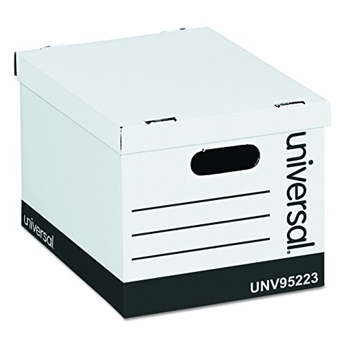 Universal Economy Storage Box, Lift-Off Lid, Letter/Legal, White, Case of 12 (95223)