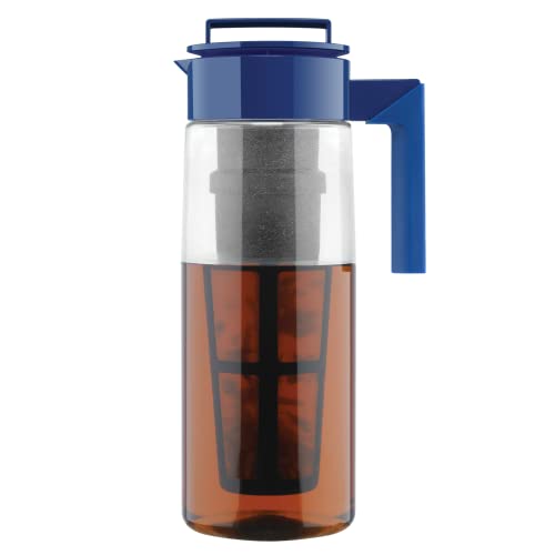 Takeya Premium Quality Iced Tea Maker with Patented Flash Chill Technology Made in The USA, 2 qt, Blueberry