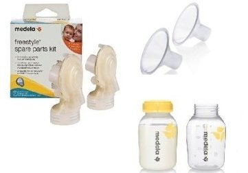 Medela Freestyle Spare Parts Kit with 2– 27mm Breastshields and 2 – 150 mL Bottles