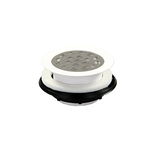JR Products 95155 Shower Strainer with Grid – White