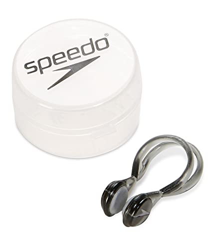 Speedo Unisex Swim Nose Clip Liquid Comfort Charcoal, One Size
