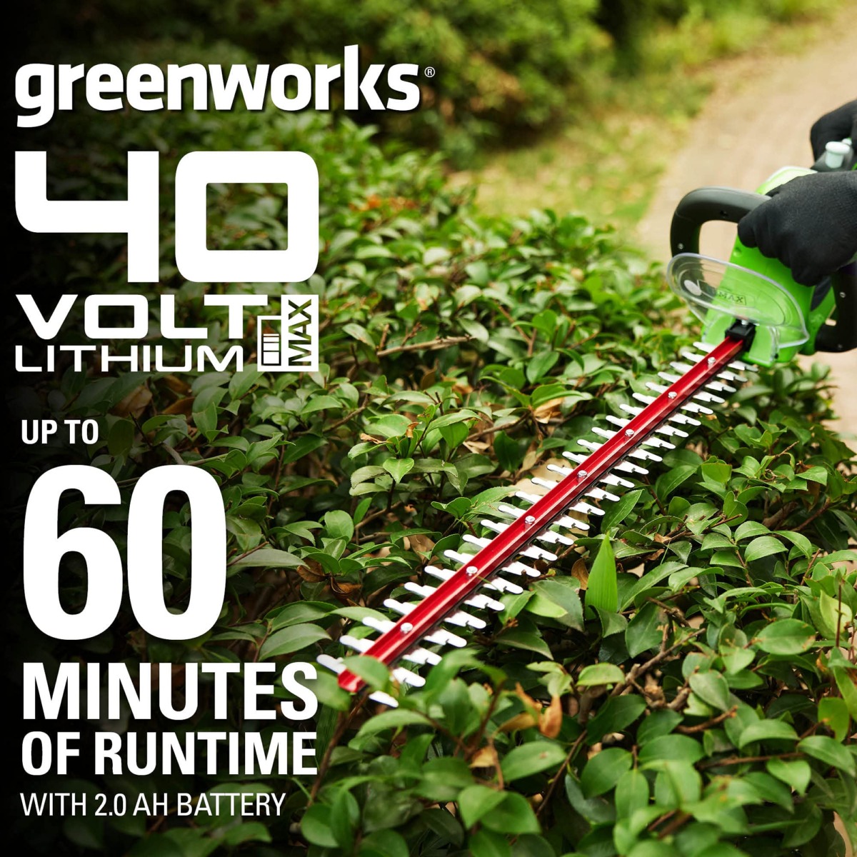 Greenworks 40V 24″ Cordless Hedge Trimmer, Tool Only | The Storepaperoomates Retail Market - Fast Affordable Shopping