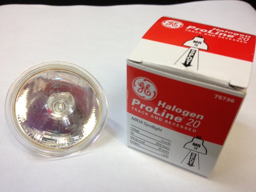 NEW GE Lighting Halogen ProLine Bulb 20W MR16 Spotlight 12V, 2000 Hours (10 Pack)