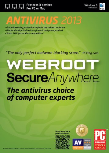 Webroot SecureAnywhere Antivirus 2013- 3 Devices