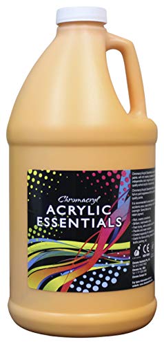 Chroma 56206 Acrylic Essential, 0.5 gal Bottle, 10.25″ Height, 4.5″ Width, 4.5″ Length, Warm Yellow