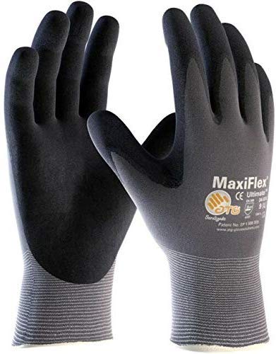 ATG 34-874 Maxiflex Ultimate – Nylon, Micro-Foam Nitrile Grip Gloves – Black/Gray – X-Large – 12 Pairper Pack | The Storepaperoomates Retail Market - Fast Affordable Shopping