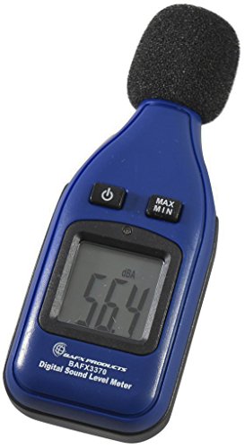BAFX Products – Decibel Meter/Sound Pressure Level Reader (SPL) / 30-130dBA Range – 1 Year Warranty (Standard)