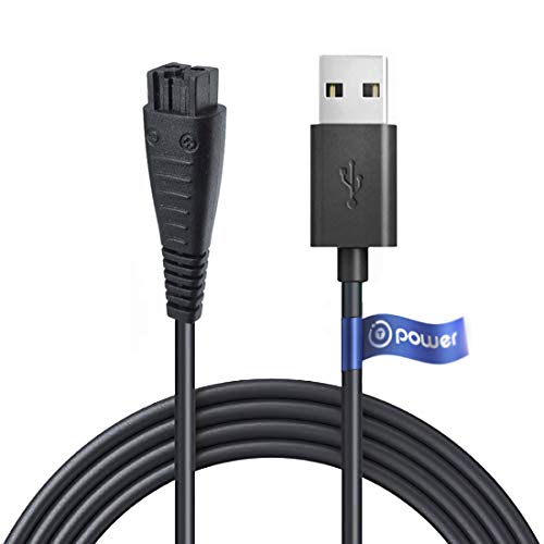 T-Power Home Car Charging Cable for for Panasonic Pro-Curve Wet Dry Shaver Electric Blade Razor RE7-40, RE7-51, RE7-59, RE7-68, ER-GC20, RE740, RE768, RE759, RE751, ERGC20 Travel Power Cord