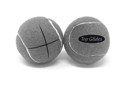 AMP Top Glides Precut Walker Tennis Ball Glides (Gray)