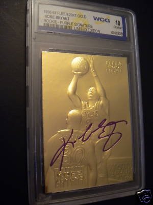 Basketball Kobe Bryant 1996-97 Fleer WCG GEM-MT 10 23KT Gold Rookie Card! (Signature Edition) | The Storepaperoomates Retail Market - Fast Affordable Shopping
