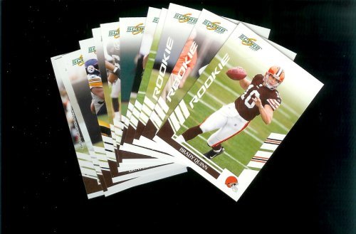2007 Score Cleveland Browns Team Set of 12 cards – Includes Brady Quinn Rookie, Jamal Lewis, Kellen Winslow Jr.and more -Shipped In Protective Storage Box!