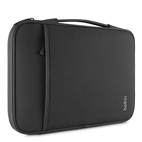 Belkin 12 Inch Laptop Case – 12 Inch Laptop Sleeve – Laptop Bag – Computer Accessories For Chromebook Laptop – Laptop Accessories – Chromebook Case Compatible W/ iPad Pro & Most 12” Laptops (Black)