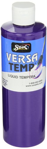 Sax Versatemp Heavy-Bodied Tempera Paint, Violet, 1 Pint,1440694