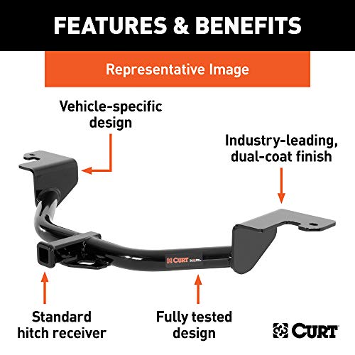 CURT 11362 Class 1 Trailer Hitch, 1-1/4-Inch Receiver, Fits Select Lexus ES350 , Black | The Storepaperoomates Retail Market - Fast Affordable Shopping