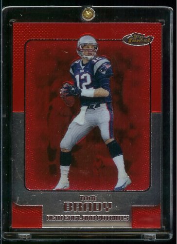 2006 Topps Finest Football Card #105 Tom Brady