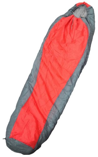 LITE PAK 20 High Peak 00103 Lite Pak 1200, 20 Degree Sleeping Bag, Red & Gray, 31.5″x89″x20″