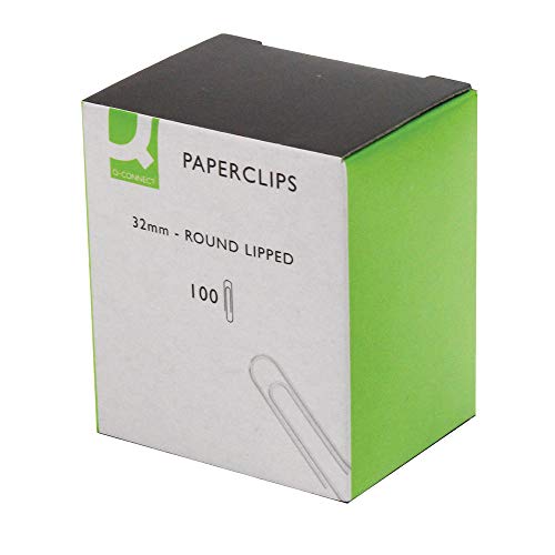 Q-Connect Lipped Paperclip, 32 mm KF01316Q – Pack of 1000