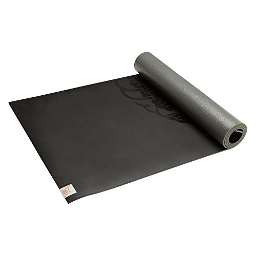 Gaiam Yoga Mat – Premium 5mm Dry-Grip Thick Non Slip Exercise & Fitness Mat for Hot Yoga, Pilates & Floor Workouts (68″L x 24″W x 5mm) – Black