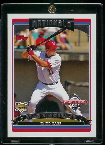 2006 Topps Ryan Zimmerman Washington Nationals Limited Edition Baseball Rookie Card – Shipped In Protective Screwdown Display Case!