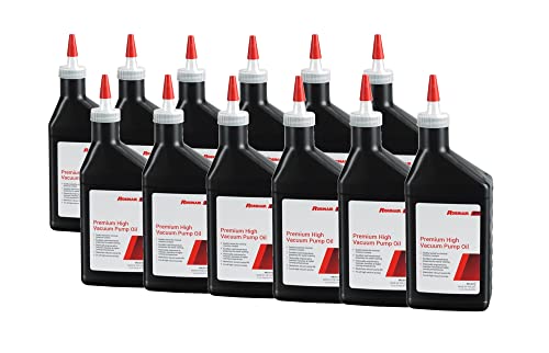 Robinair 13119 Premium High Vacuum Pump Oil, Pint (12-Pack)