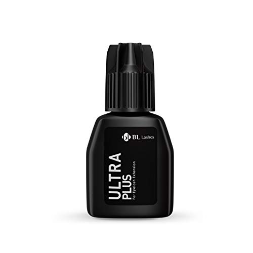 Ultra Plus BL Lashes EXTRA STRONG eyelash extension glue 10ml | Fast Drying| Great Retention | Long Lasting Professional’s choice for eyelash extension supplies 10g
