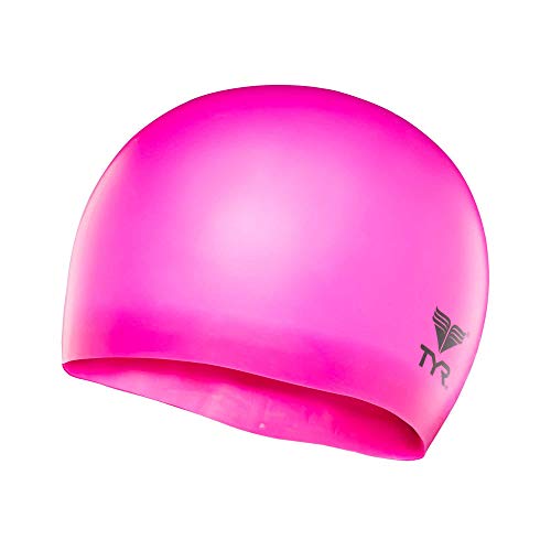 TYR Junior Silicone Wrinkled Cap, Pink