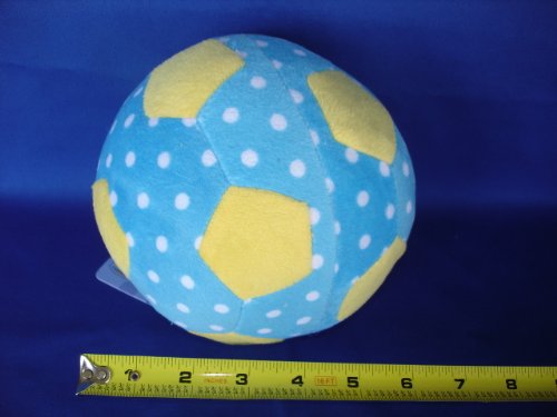 My First Plush Soccer Ball with Rattle – Blue